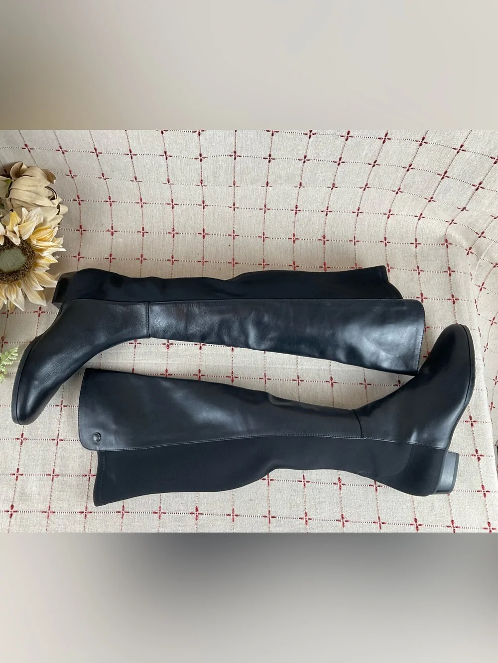 Vince Camuto “Karita” Over The Knee Riding Boots Women's Sz 5 Black Leather New